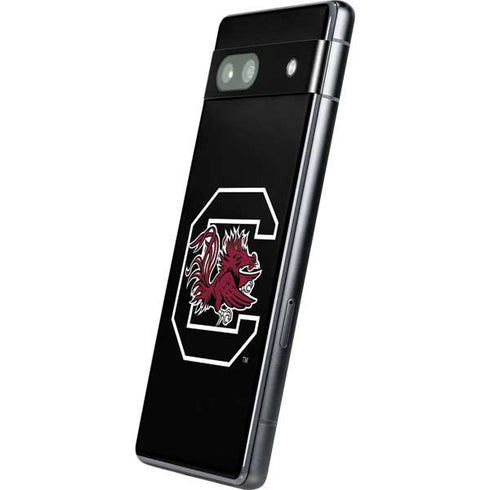University of South Carolina Gamecocks Logo Black Google Pixel 7a Skin